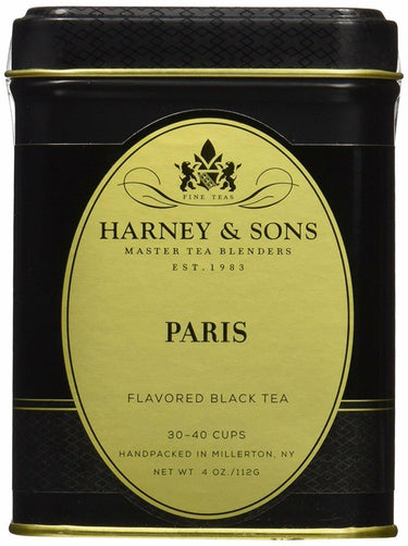 Harney & Sons Paris Tea , 4 oz Loose Leaf Black Tea w/ Caramel and Fruit Flavors